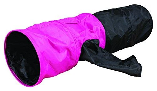 TRIXIE Žaidimų tunelis katėms su 4 įėjimais, pliušas, 30x115 cm, pilka/žalsva