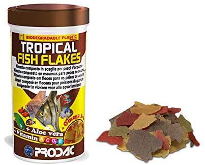 Prodac Tropical Fish Flakes dribsniai visų rūšių tropinėms žuvims 100ml 20g