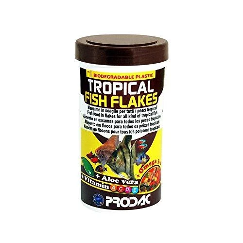 Prodac Tropical Fish Flakes dribsniai visų rūšių tropinėms žuvims 250ml 50g