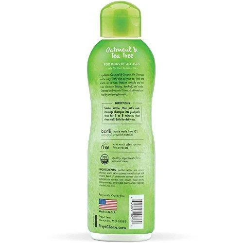 Tropiclean - avižinių dribsnių ir arbatmedžio šampūnas - 355 ml (719.2108)