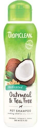 Tropiclean - avižinių dribsnių ir arbatmedžio šampūnas - 355 ml (719.2108)