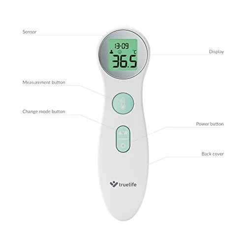 TrueLife Care Q6 TLCQ6 bekontaktis termometras