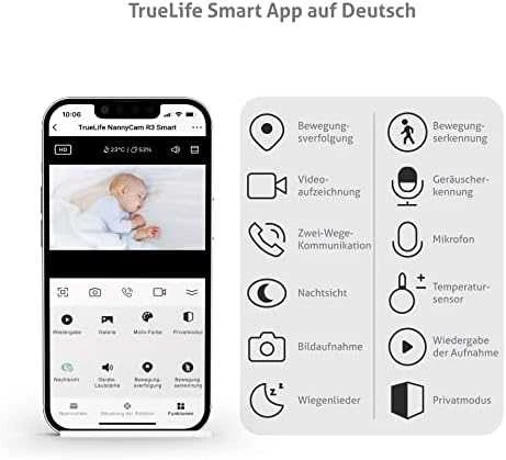TrueLife videovaruška R3 Smart mobilioji auklė