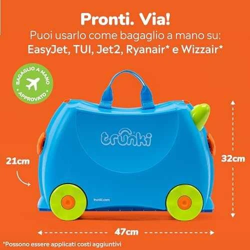 Trunki kelioninis lagaminas su ratukais vaikams | Terrance