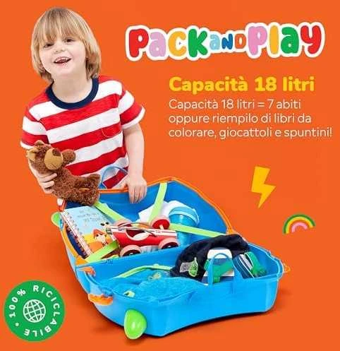 Trunki kelioninis lagaminas su ratukais vaikams | Terrance