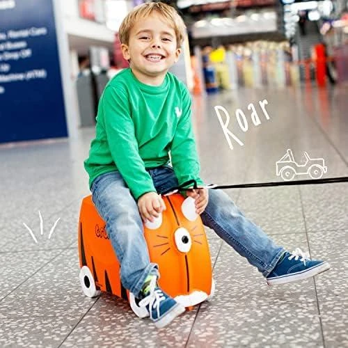 Trunki kelioninis lagaminas su ratukais vaikams | Tigriukas Tipu