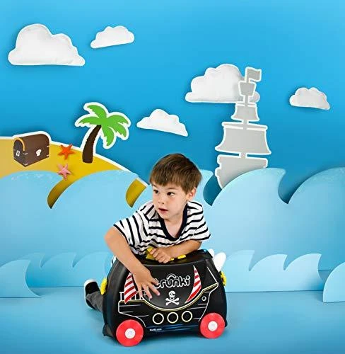 Trunki kelioninis lagaminas su ratukais vaikams | Piratas Pedro