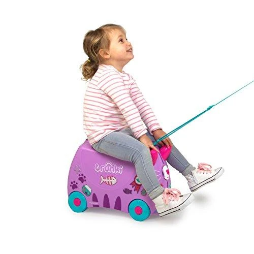Trunki kelioninis lagaminas su ratukais vaikams | Kačiukas Cassie