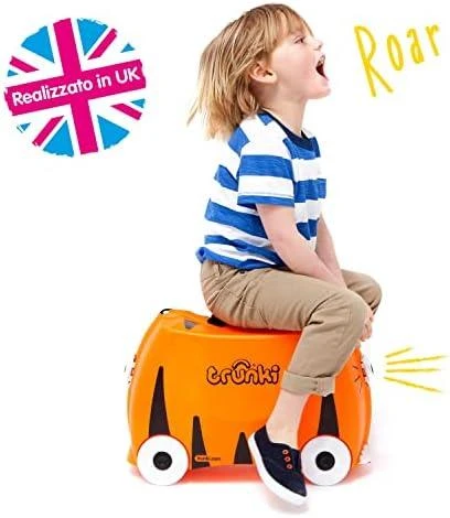 Trunki kelioninis lagaminas su ratukais vaikams | Tigriukas Tipu