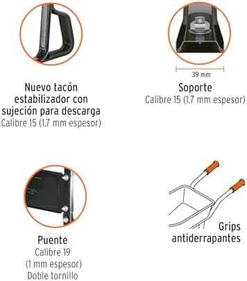 Truper 120L karutis su plastikine talpa