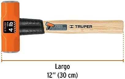 Plaktukas-kūjis aštuonkampe galva. 30,5cm, 1800g, Ąžuolinė rankena su termoplastiko apsauga Truper®