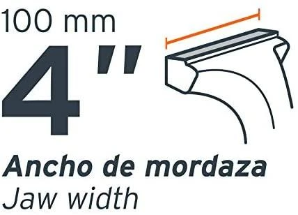 Šaltkalvio spaustuvai, HEAVY DUTY 100mm 11,4kg. 360° pasukamas. Truper®