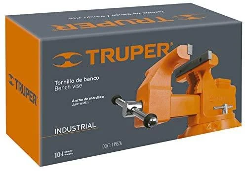 Šaltkalvio spaustuvai, HEAVY DUTY 100mm 11,4kg. 360° pasukamas. Truper®
