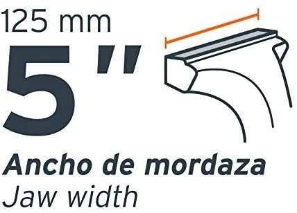 Šaltkalvio spaustuvai, HEAVY DUTY 125mm 17kg. 360° pasukamas. Truper®