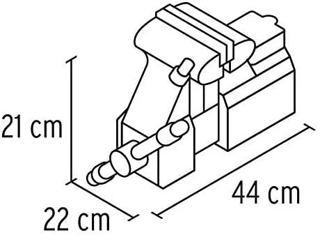 Šaltkalvio spaustuvai, HEAVY DUTY 125mm 17kg. 360° pasukamas. Truper®
