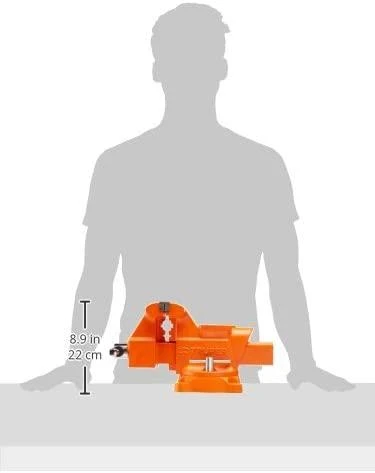 Šaltkalvio spaustuvai, HEAVY DUTY 125mm 17kg. 360° pasukamas. Truper®