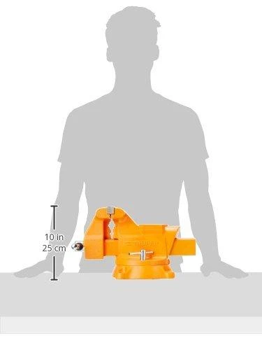 Šaltkalvio spaustuvai, HEAVY DUTY 150mm 24,2kg. 360° pasukamas. Keičiamos lūpos Truper®