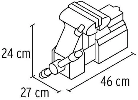 Šaltkalvio spaustuvai, HEAVY DUTY 150mm 24,2kg. 360° pasukamas. Keičiamos lūpos Truper®