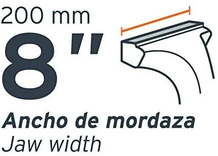 Šaltkalvio spaustuvai, HEAVY DUTY 200mm 30kg. 360° pasukamas. Truper®
