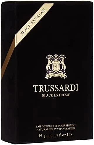 Trussardi Juodas Extreme EDT tualetinis vanduo vyrams, 50 ml