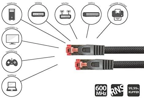 Python Series PYTHON Python 8063PY-005S Juodas tinklo kabelis 0,5 m Cat6 SF/UTP (S-FTP)