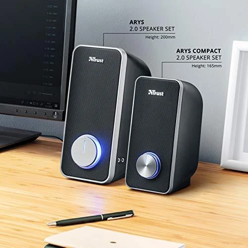 Kompiuterio kolonėlės Computer speaker Trust Arys 20179 (Juodas)