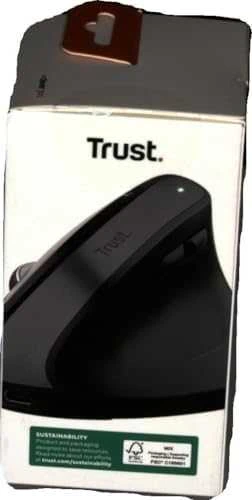 „Trust BAYO+“ belaidė vertikali pelė, juoda
