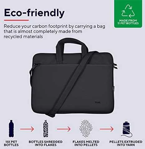 NB CASE ECO 16"Juodas 24447 TRUST
