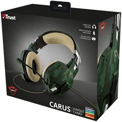 Žaidimų ausinės Trust GXT 322C Carus Jungle Camo, Žalios, 20865 | Varle.lt