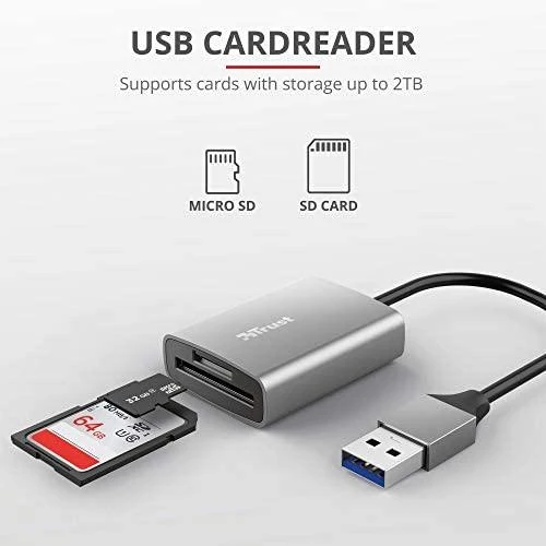 Atminties kortelė SKAITYTUVAS KORTELIŲ TRUST DALYX 24135 USB 3.2
