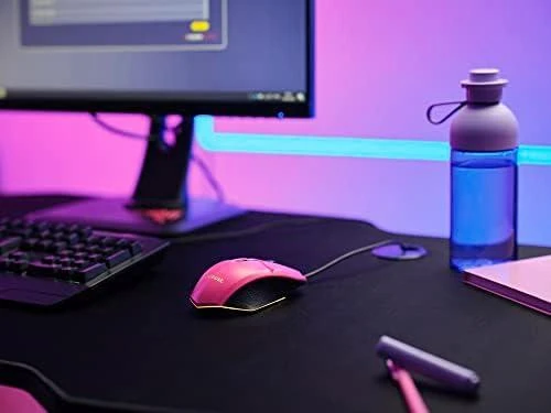 Pelė žaidimams Trust GXT 109 Felox usb 2.0, rožinė