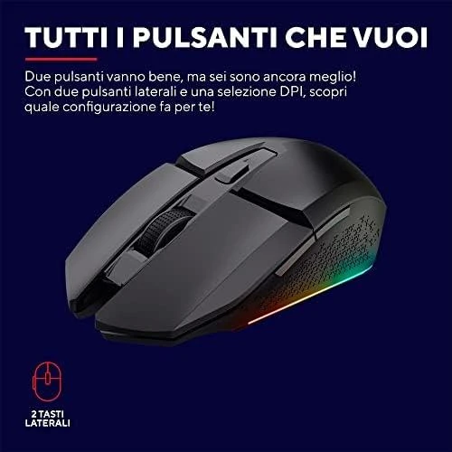 Kompiuterio pelė Trust GXT110 Felox, juoda