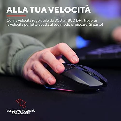 Kompiuterio pelė Trust GXT110 Felox, juoda