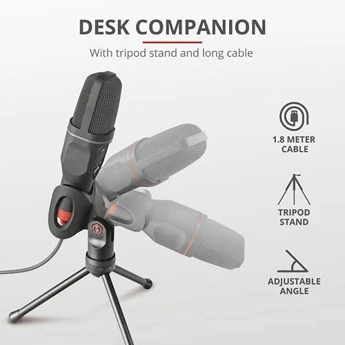 Mikrofonas Trust GXT212 MICO USB Trust, juoda