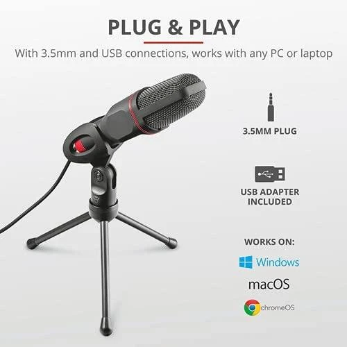 Mikrofonas Trust GXT212 MICO USB Trust, juoda