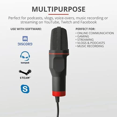 Mikrofonas Trust GXT212 MICO USB Trust, juoda