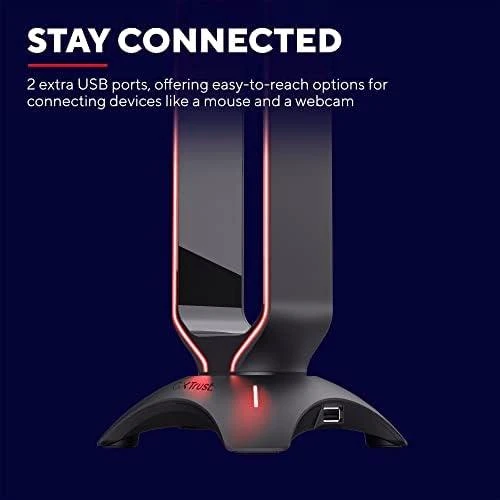 Ausinių stovas Trust GXT 265 Cintar RGB, 23647