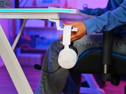 Trust GXT 491W FAYZO Ausinės su laidu & Belaidės su lankeliu ant galvos Gaming USB Type-C Bluetooth Juodas, Baltas