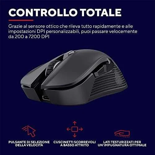 TRUST GXT 923 YBAR belaidė pelė | 7200 DPI