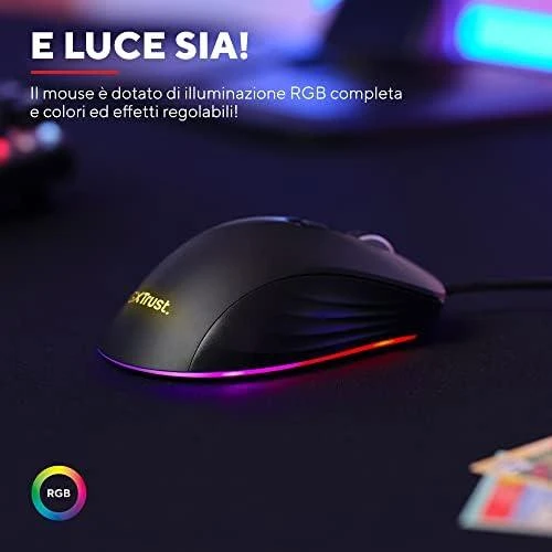 Kompiuterio pelė Trust GXT924, juoda