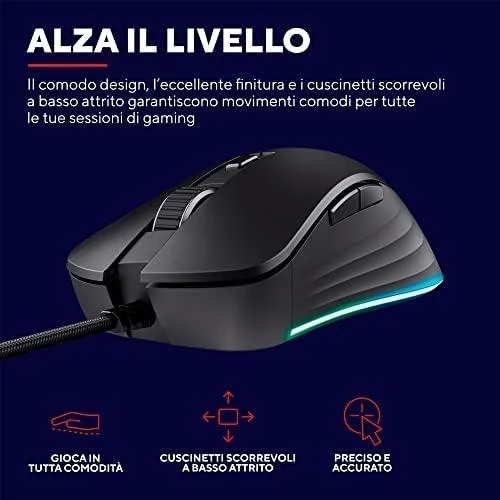 Kompiuterio pelė Trust GXT924, juoda