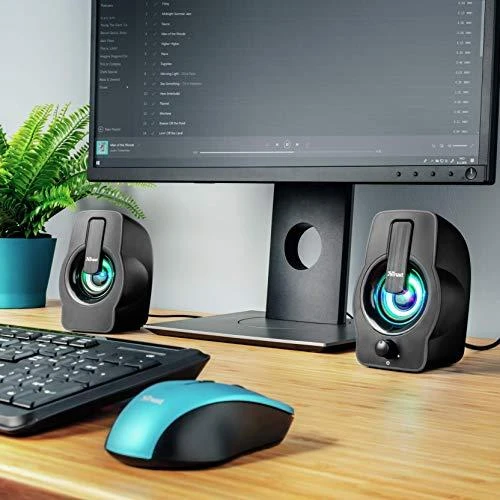 Kompiuterio kolonėlės Kolonėlės kompiuteriui Trust Gemi RGB 2.0, juodos