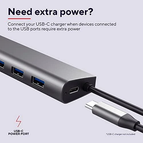 Trust Halyx USB šakotuvas su USB-C maitinimo jungtimi