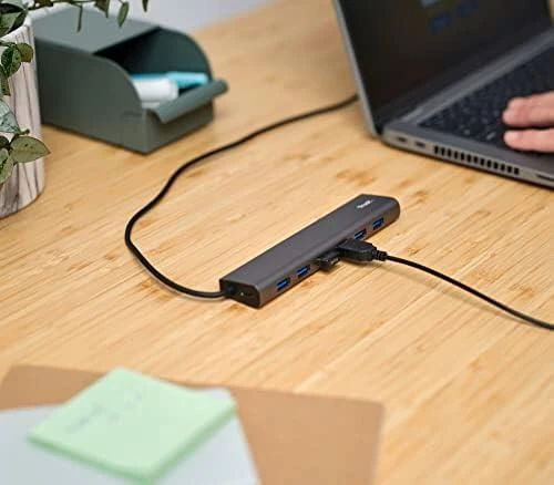 Trust Halyx - Type-A 5000 Mbit/s 7 Port USB 3.2 Gen1 Hub (sidabrinis)