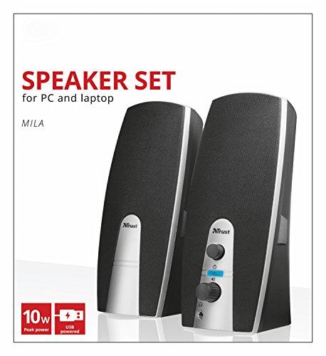 Kompiuterio kolonėlės Trust MILA 2.0 10W garso kolonėlės