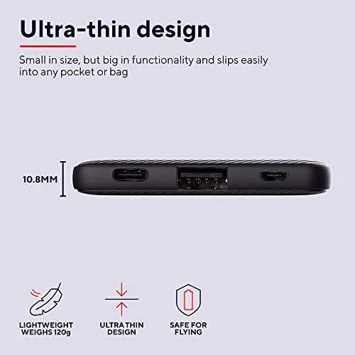 Trust Primo - 5000 mAh lithium-ion (Li-Ion) power bank (juodas)