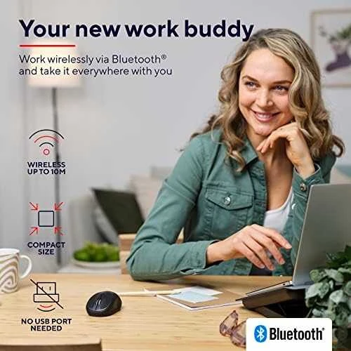 TRUST Kompaktiška belaidė Primo Bluetooth® pelė, Juoda (24966)