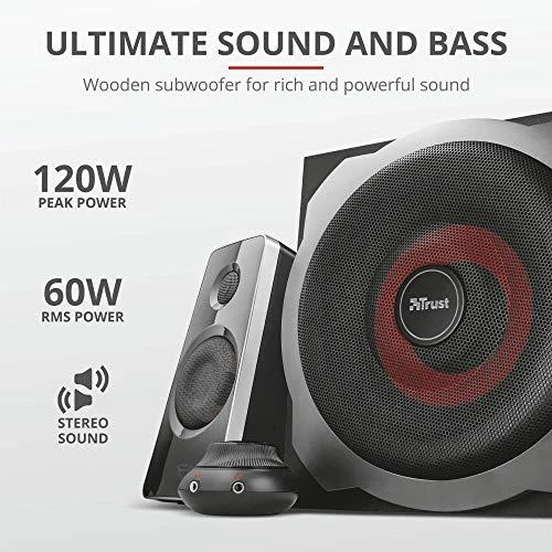 Kompiuterio kolonėlės Kolonėlės Trust GXT 38 2.1 Subwoofer