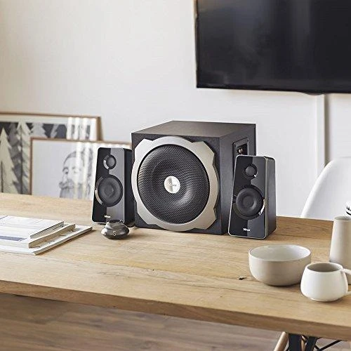 Kompiuterio kolonėlės Kolonėlės Trust Tytan 2.1 Subwoofer Juod