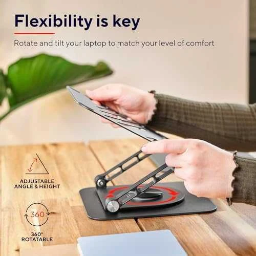 Trust Zeff Metal Juodas - notebook stand 40.6 cm (16"), juodas
